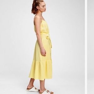 Yellow Cami Midi Dress